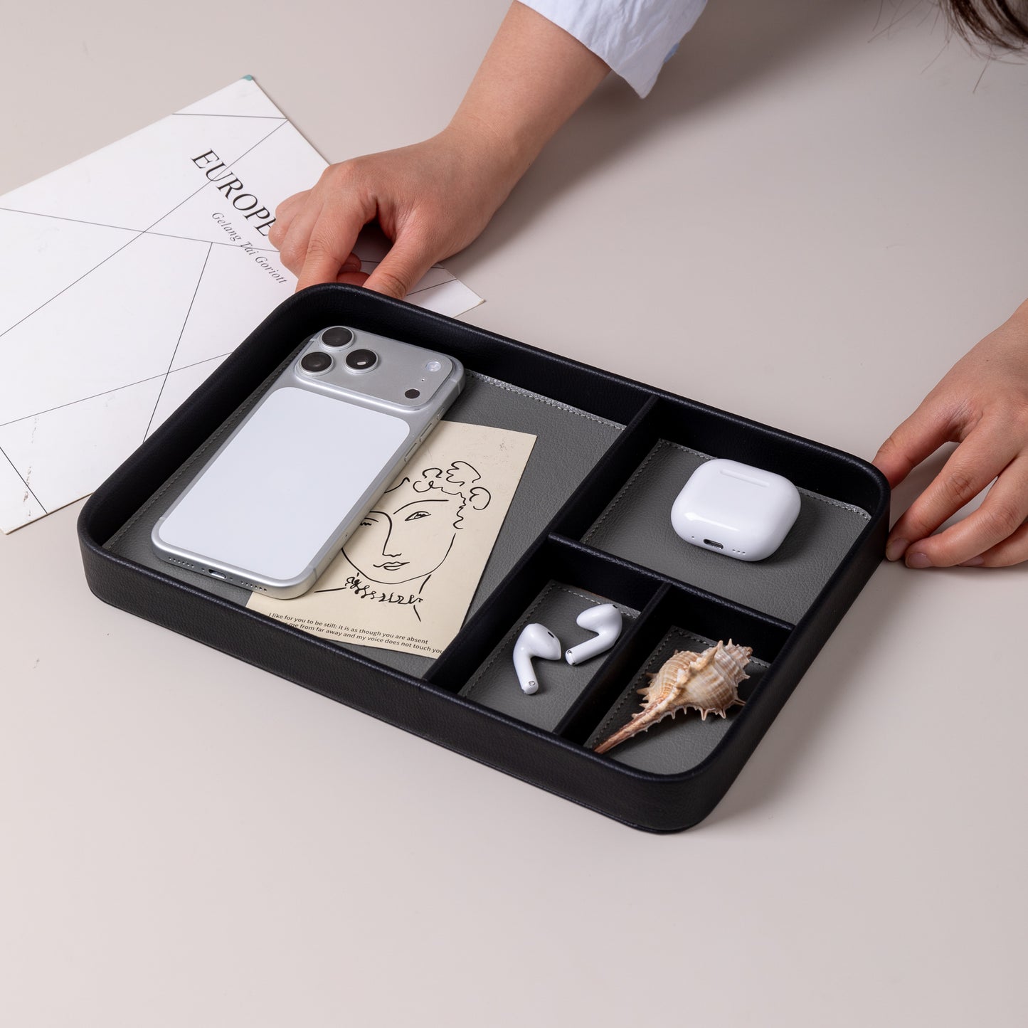 Desk Organizer Compartment Tray