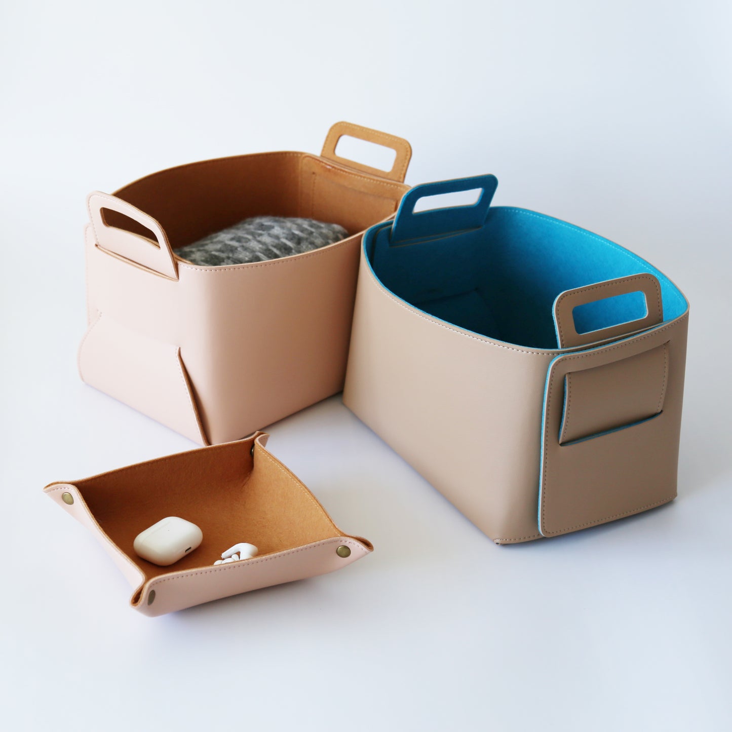 Felt-lined Storage Basket