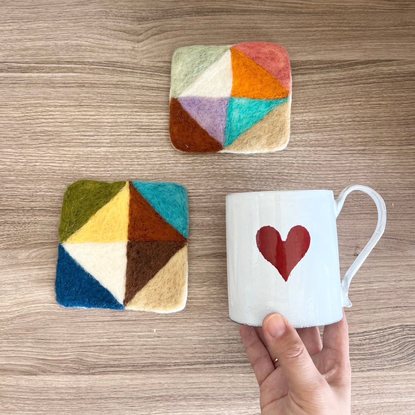 Artisan Wool Felt Coaster