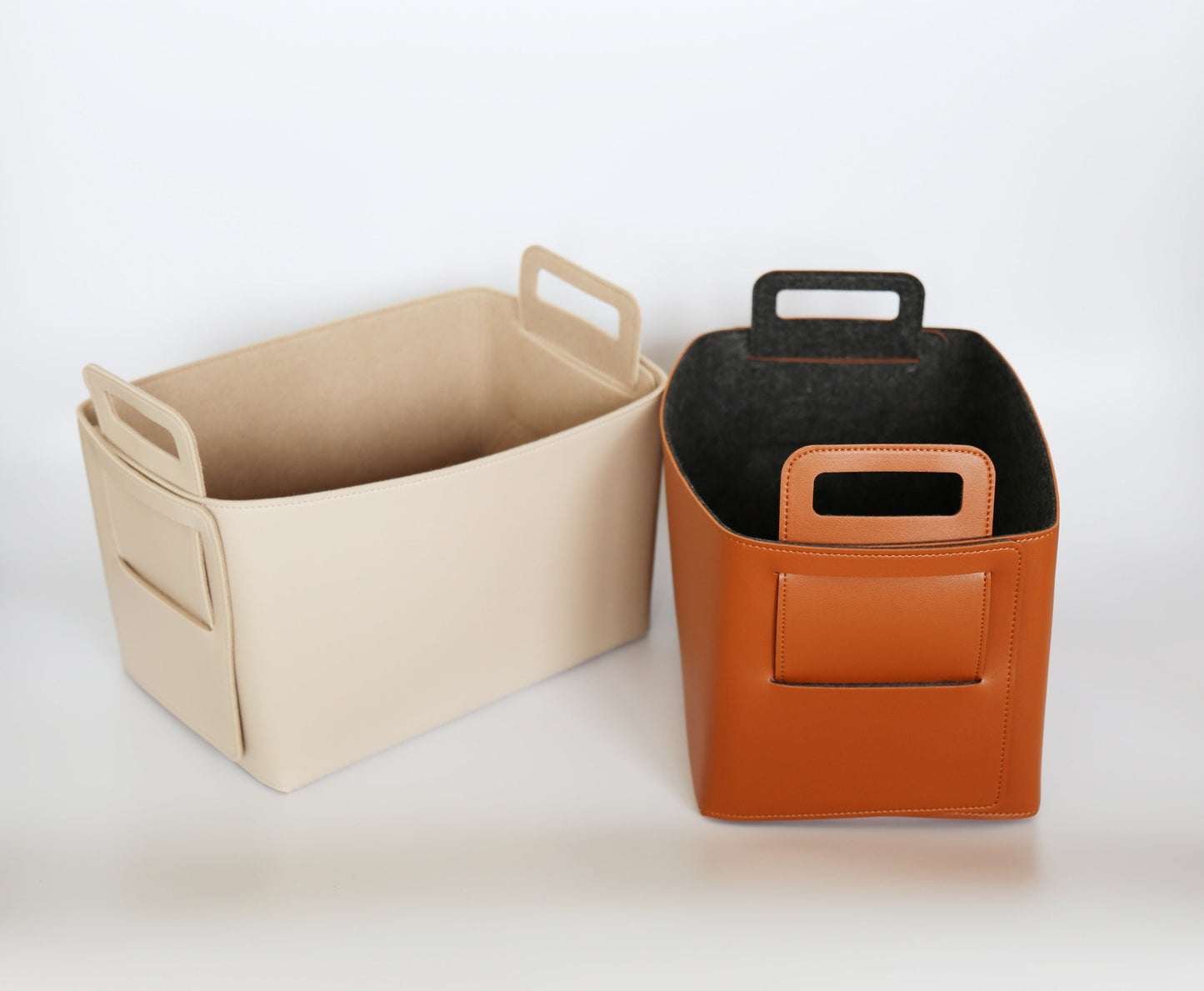 Felt-lined Storage Basket