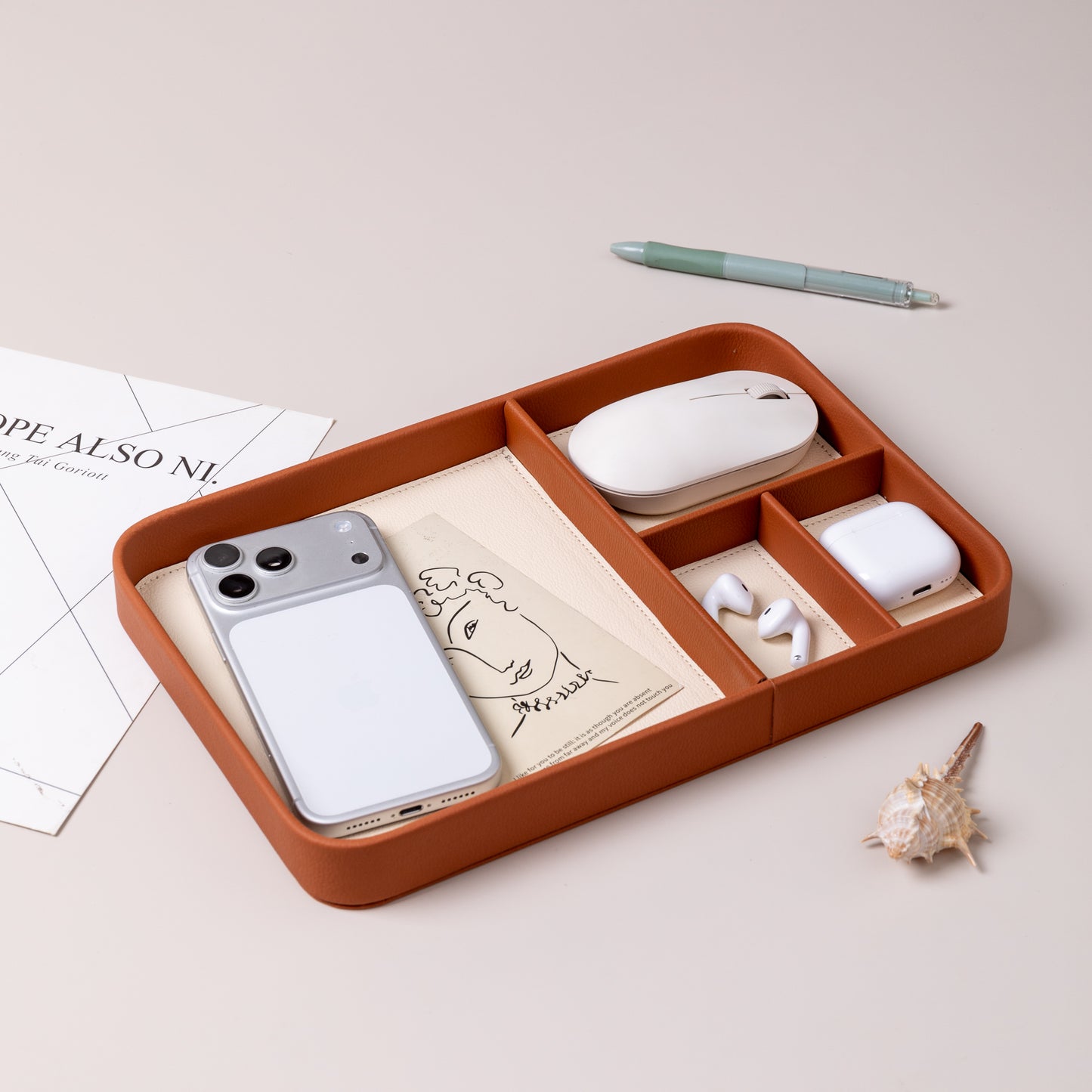 Desk Organizer Compartment Tray