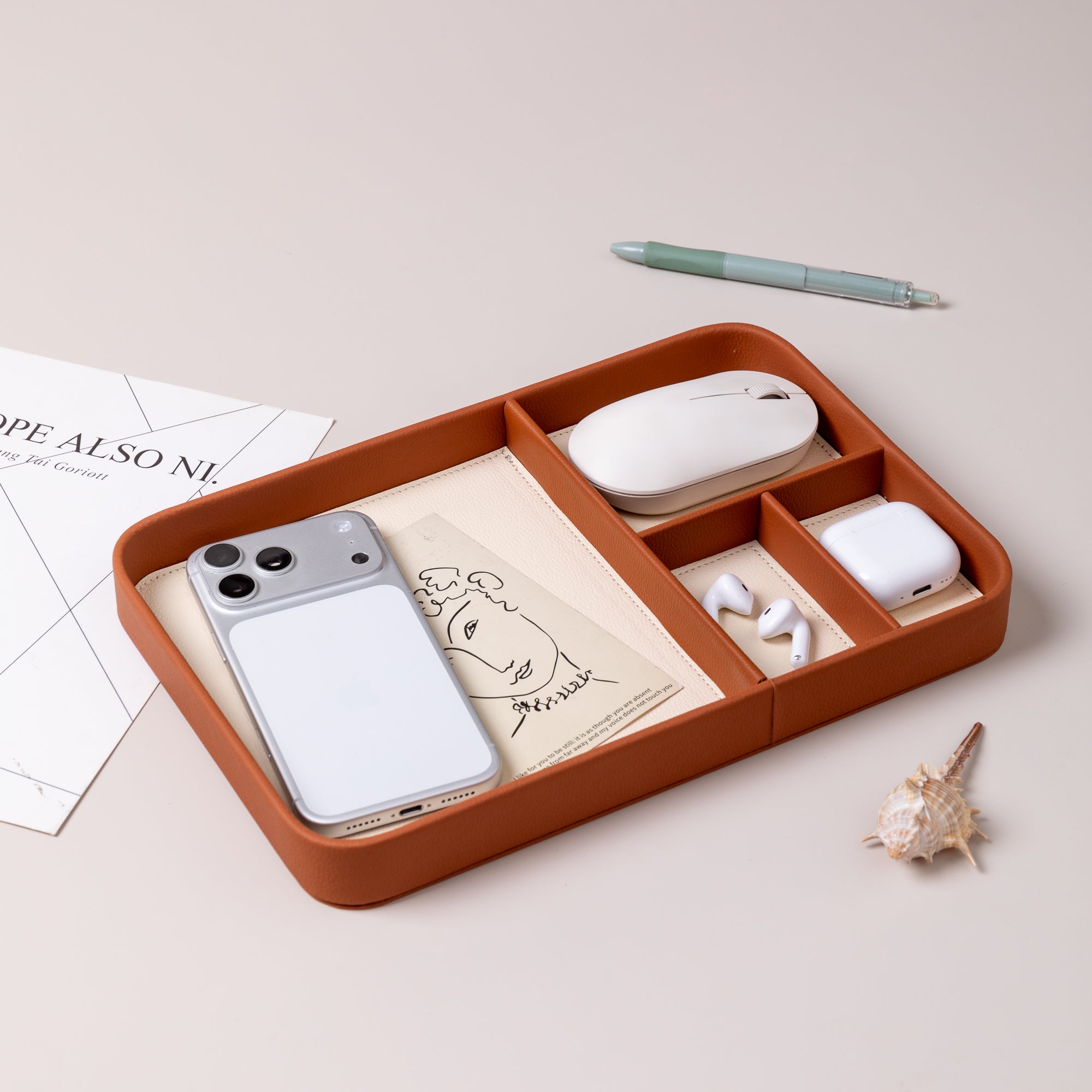 Desk Organizer Compartment Tray