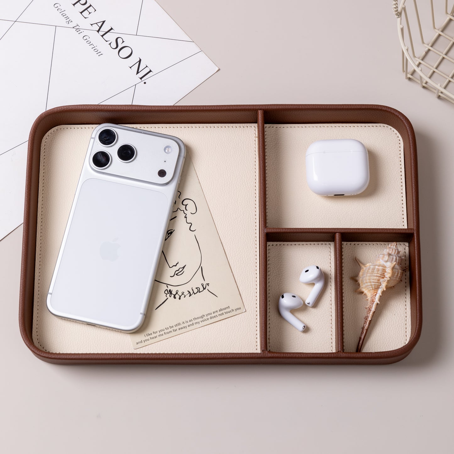 Desk Organizer Compartment Tray