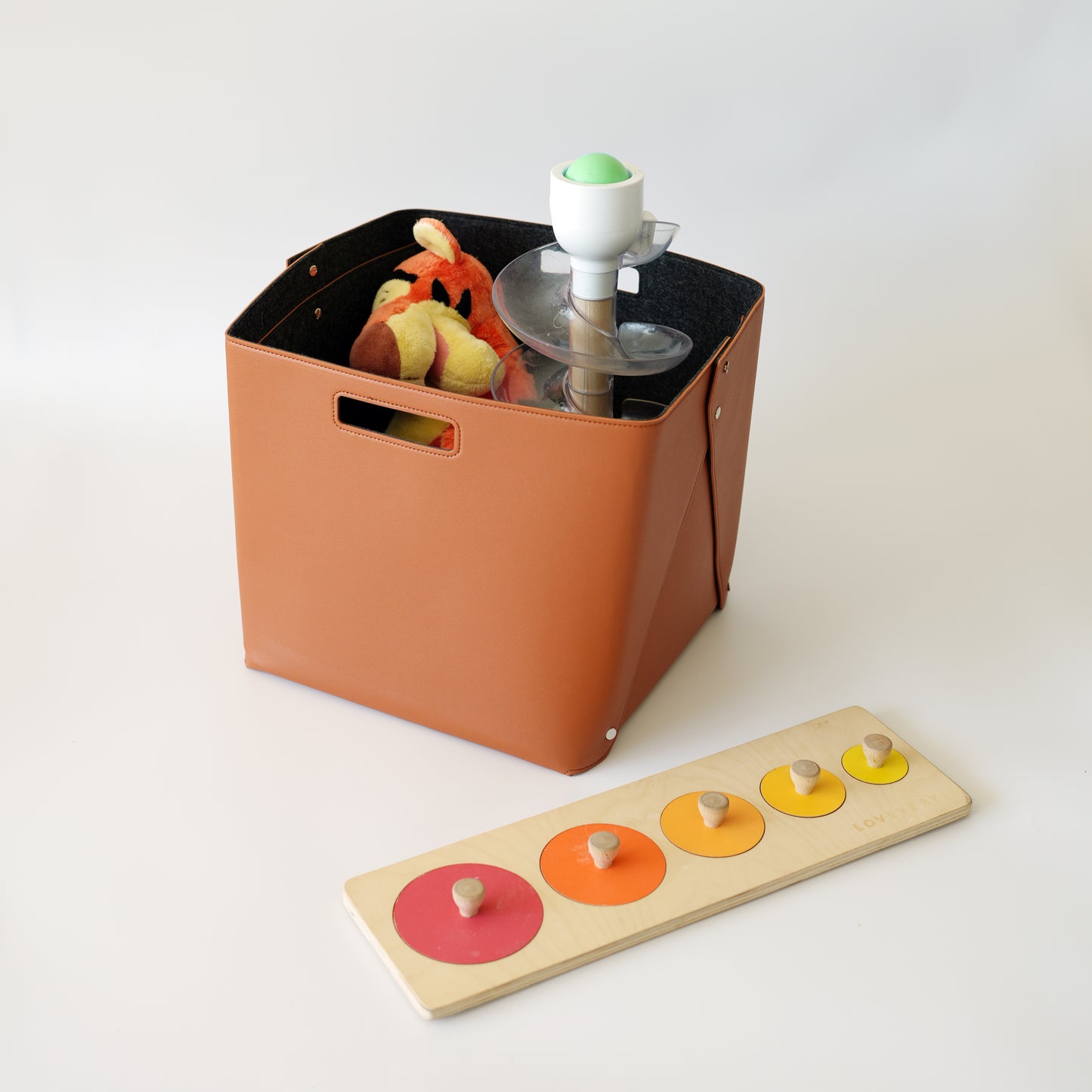 Set of Felt-lined Storage Basket for Cube Organizer