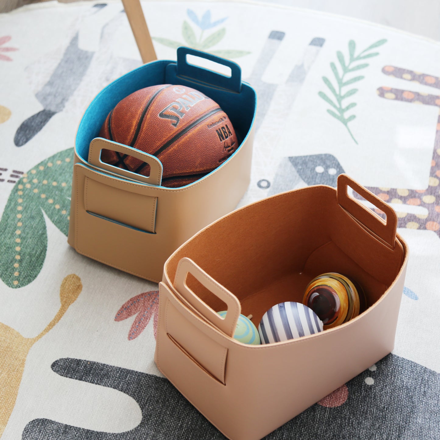 Felt-lined Storage Basket